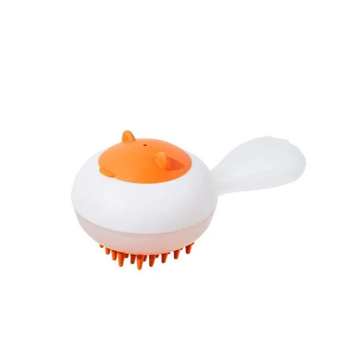 New Automatic Cleaning Pet Bath Brush Soft Gel Cat Massage Hair Removal Brush Dry Wet Dual Purpose Dog Bathing Brush