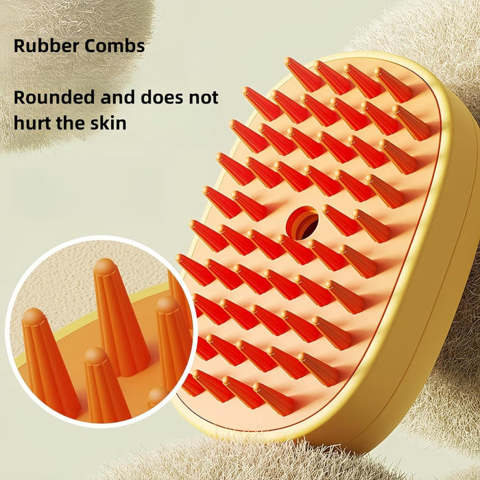 Cat Steam Brush Dog Steam Brush Silicone Steam Pet Brush For Dogs Cats Massage Cleaning And Removal Of Loose Hair Pet Hair Brush Grooming Tool