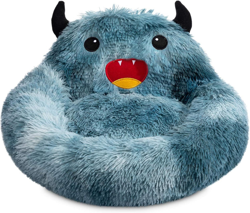 Self-Warming Donut Pet Bed Round Faux Fur Luxury Cozy Cat Nest Monster Sleeping Bed For Cats And Dogs