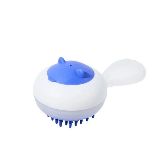 New Automatic Cleaning Pet Bath Brush Soft Gel Cat Massage Hair Removal Brush Dry Wet Dual Purpose Dog Bathing Brush