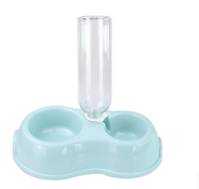 Double Bowl Automatic Pet Bowl Feeder Cat Waterer