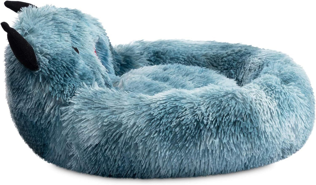 Self-Warming Donut Pet Bed Round Faux Fur Luxury Cozy Cat Nest Monster Sleeping Bed For Cats And Dogs