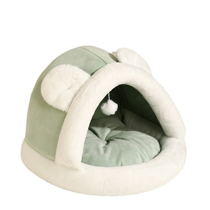 Pet Tent Cave Bed For Cats Small Dogs Self-Warming Cat Tent Bed Cat Hut Comfortable Pet Sleeping Bed